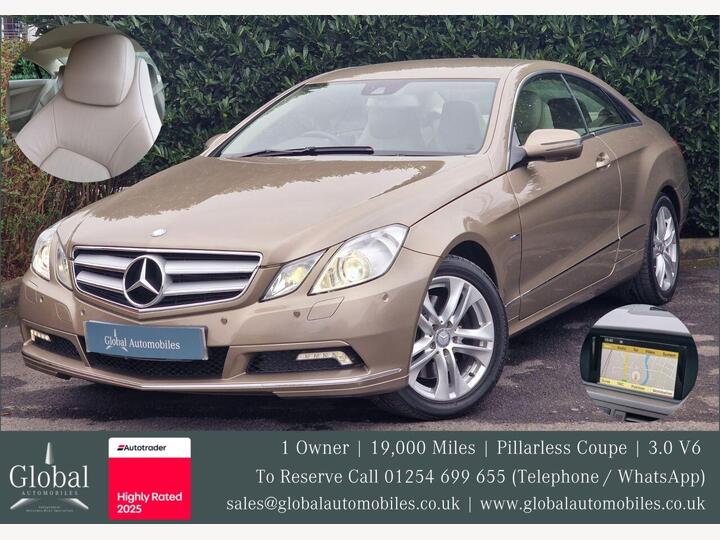 Mercedes-Benz E-CLASS 3.0 E350 CDI V6 BlueEfficiency SE G-Tronic Euro 5 2dr Mercedes-Benz E-CLASS 3.0 E350 CDI V6 BlueEfficiency SE G-Tronic Euro 5 2dr