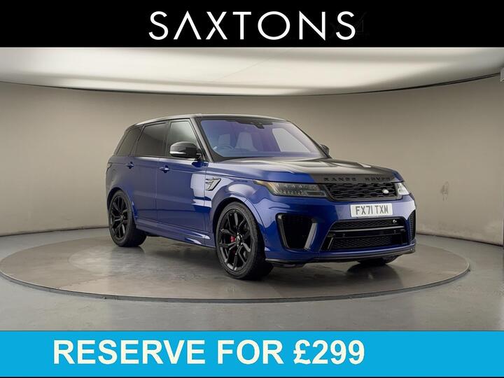 Land Rover Range Rover Sport 5.0 P575 V8 SVR Carbon Edition Auto 4WD Euro 6 (s/s) 5dr Land Rover Range Rover Sport 5.0 P575 V8 SVR Carbon Edition Auto 4WD Euro 6 (s/s) 5dr