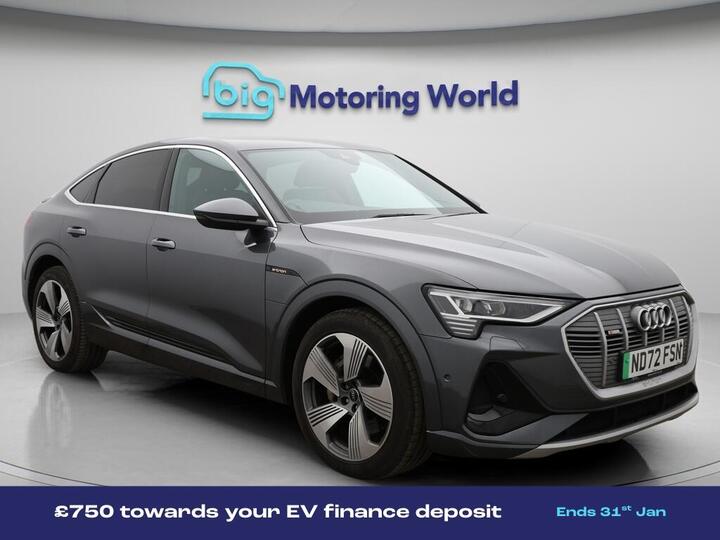 Audi E-tron 55 S Line Sportback Auto Quattro 5dr 95kWh (11kW Charger)