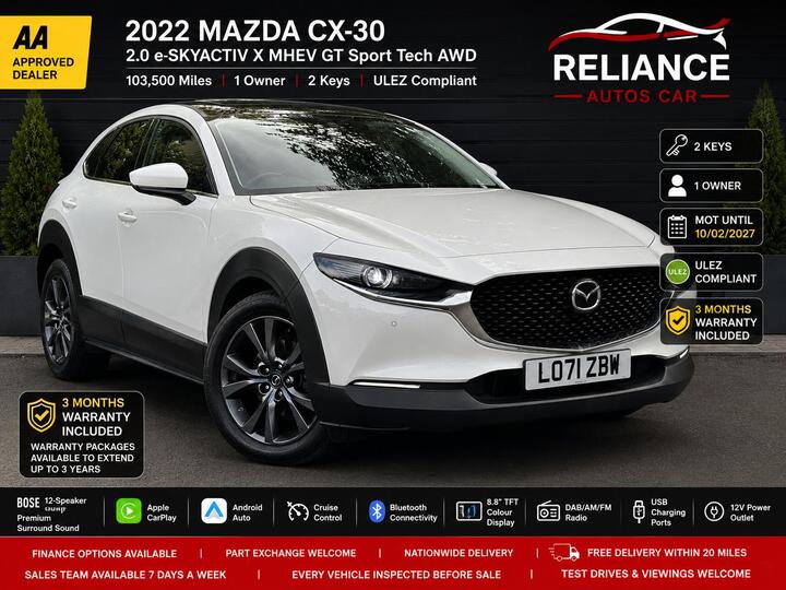 Mazda CX-30 2.0 E-SKYACTIV X MHEV GT Sport Tech 4WD Euro 6 (s/s) 5dr