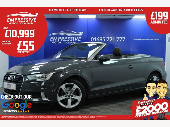 Audi A3 CABRIOLET 1.5 TFSI CoD Sport S Tronic Euro 6 (s/s) 2dr