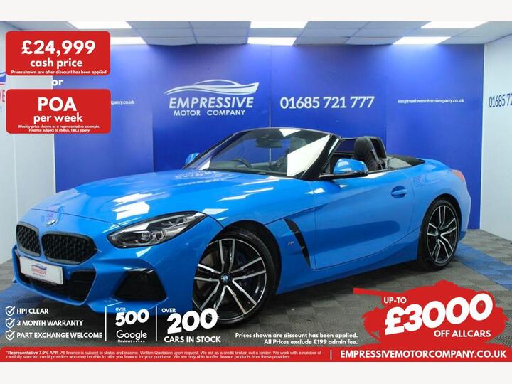 BMW Z4 2.0 30i M Sport Auto SDrive Euro 6 (s/s) 2dr