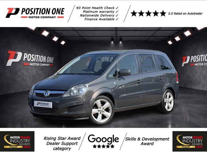Vauxhall Zafira 1.6 16V Exclusiv Euro 5 5dr