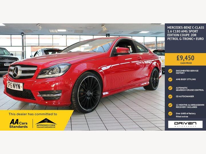 Mercedes-Benz C-CLASS 1.6 C180 AMG Sport Edition G-Tronic+ Euro 6 (s/s) 2dr