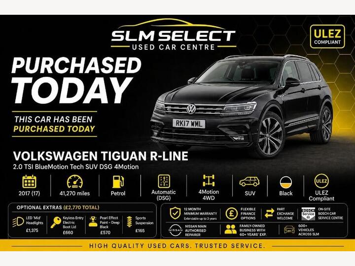 Volkswagen Tiguan 2.0 TSI BlueMotion Tech R-Line DSG 4Motion Euro 6 (s/s) 5dr