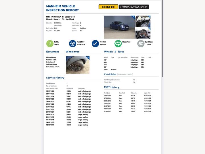 MINI Hatch 1.5 Cooper D Euro 6 (s/s) 5dr