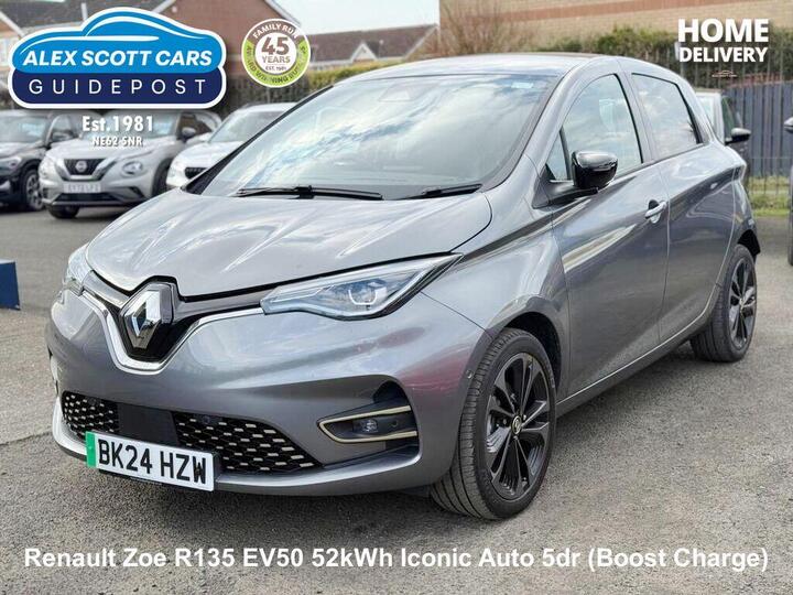 Renault Zoe R135 EV50 52kWh Iconic Auto 5dr (Boost Charge)