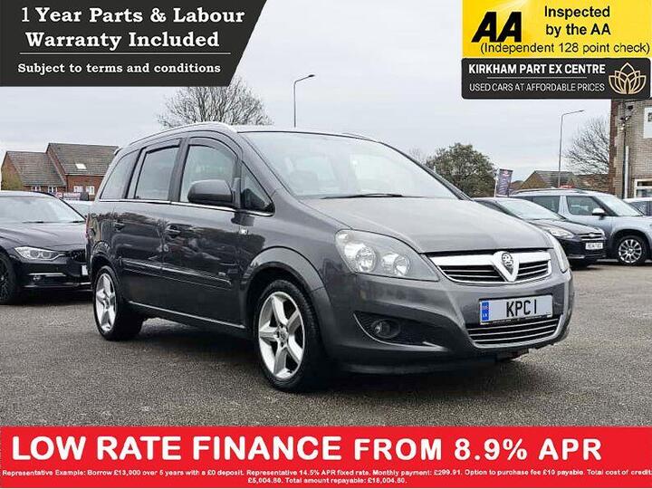 Vauxhall ZAFIRA 1.8 16V SRi Euro 5 5dr Vauxhall ZAFIRA 1.8 16V SRi Euro 5 5dr