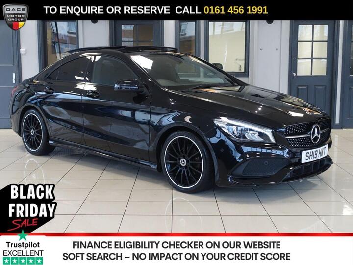 Mercedes-Benz CLA 1.6 CLA200 AMG Line Night Edition (Plus) Coupe Euro 6 (s/s) 4dr Mercedes-Benz CLA 1.6 CLA200 AMG Line Night Edition (Plus) Coupe Euro 6 (s/s) 4dr