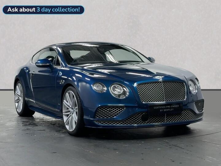 Bentley CONTINENTAL GT 6.0 W12 GT Speed Auto 4WD Euro 6 2dr