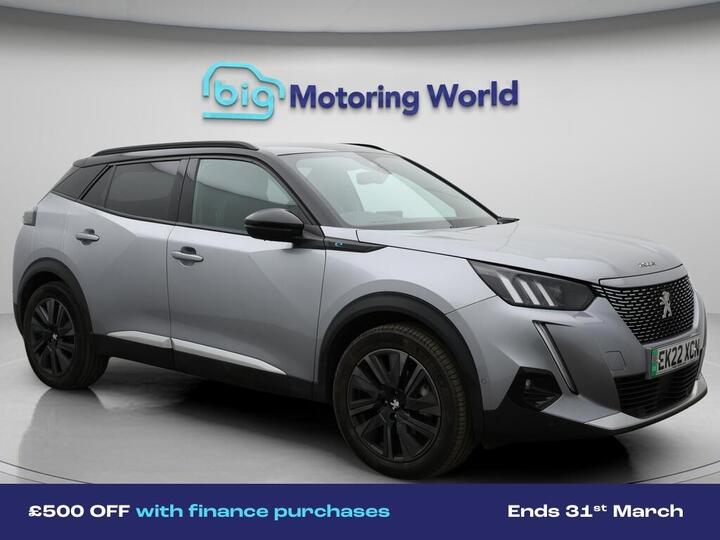 Peugeot E-2008 50kWh GT Premium Auto 5dr (7kW Charger)