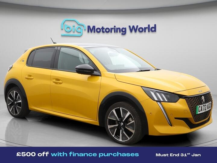 Peugeot E-208 50kWh GT Premium Auto 5dr (7kW Charger) Peugeot E-208 50kWh GT Premium Auto 5dr (7kW Charger)