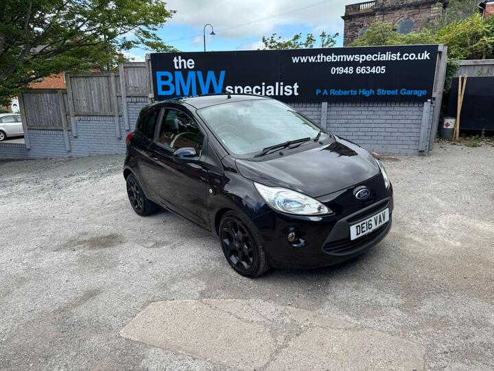 Ford Ka 1.2 Zetec Black Edition Euro 6 (s/s) 3dr