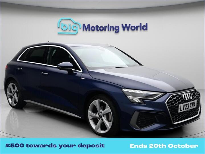 Audi A3 1.0 TFSI 30 S Line Sportback S Tronic Euro 6 (s/s) 5dr
