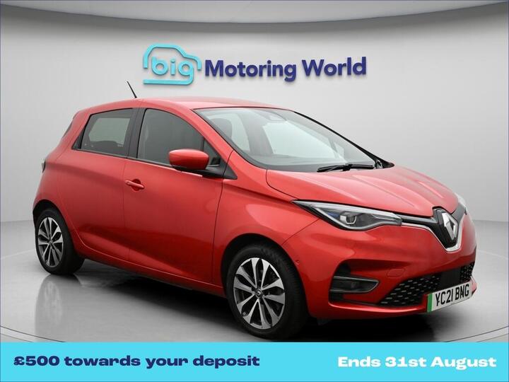Renault Zoe R135 EV50 52kWh GT Line Auto 5dr (Rapid Charge)