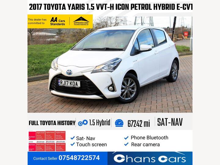 Toyota Yaris 1.5 VVT-h Icon Tech E-CVT Euro 6 (s/s) 5dr