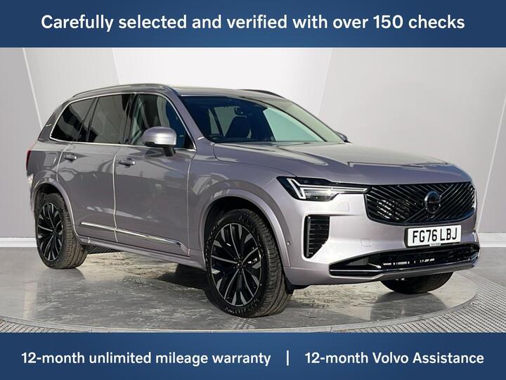 Volvo XC90 2.0 T8 18.8kWh Ultra Bright Auto 4WD Euro 6 (s/s) 5dr