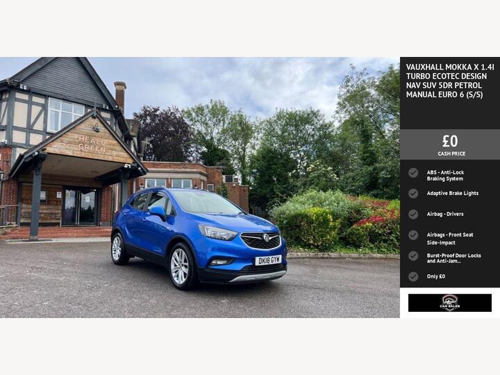 Vauxhall MOKKA X 1.4i Turbo EcoTEC Design Nav Euro 6 (s/s) 5dr