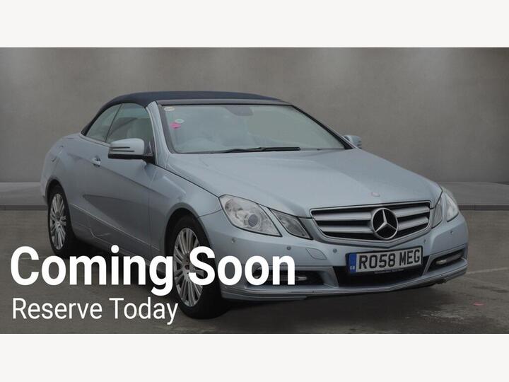 Mercedes-Benz E Class 1.8 E250 BlueEfficiency SE Cabriolet G-Tronic+ Euro 5 (s/s) 2dr Mercedes-Benz E Class 1.8 E250 BlueEfficiency SE Cabriolet G-Tronic+ Euro 5 (s/s) 2dr