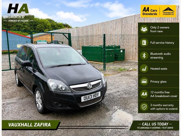 Vauxhall Zafira 1.7 CDTi EcoFLEX Design Euro 5 5dr (SNav)