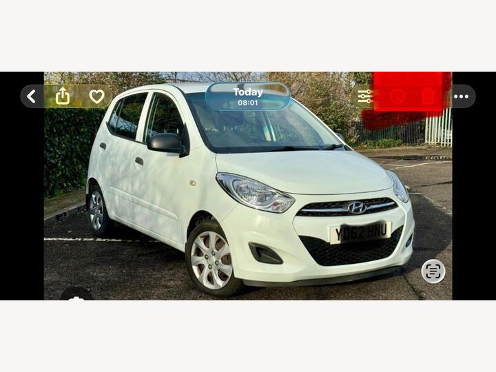Hyundai I10 1.2 Active Euro 5 5dr