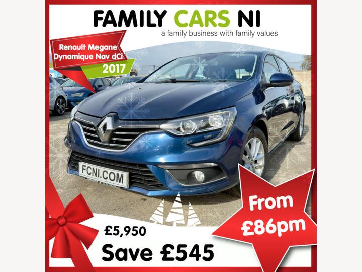 Renault MEGANE 1.6 DCi Dynamique Nav Euro 6 (s/s) 5dr Renault MEGANE 1.6 DCi Dynamique Nav Euro 6 (s/s) 5dr