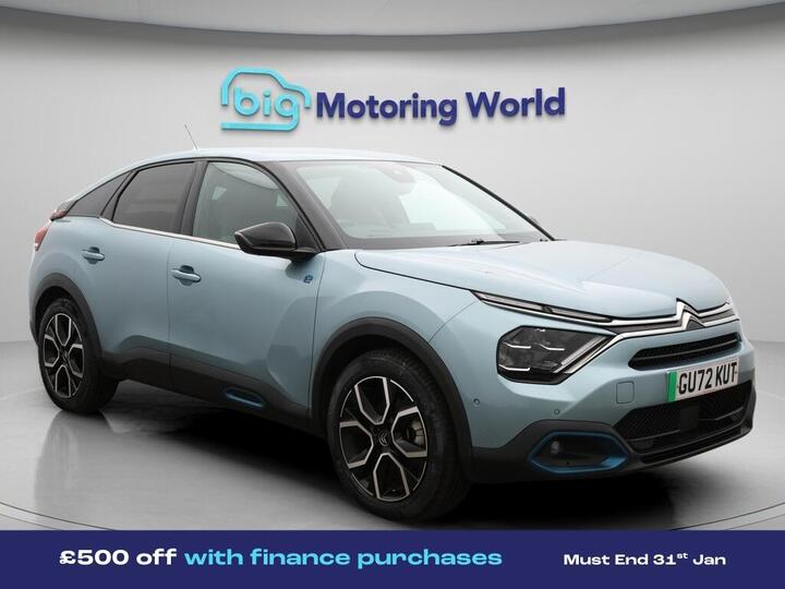 Citroen E-C4 50kWh Shine Plus Auto 5dr (7.4kW Charger) Citroen E-C4 50kWh Shine Plus Auto 5dr (7.4kW Charger)
