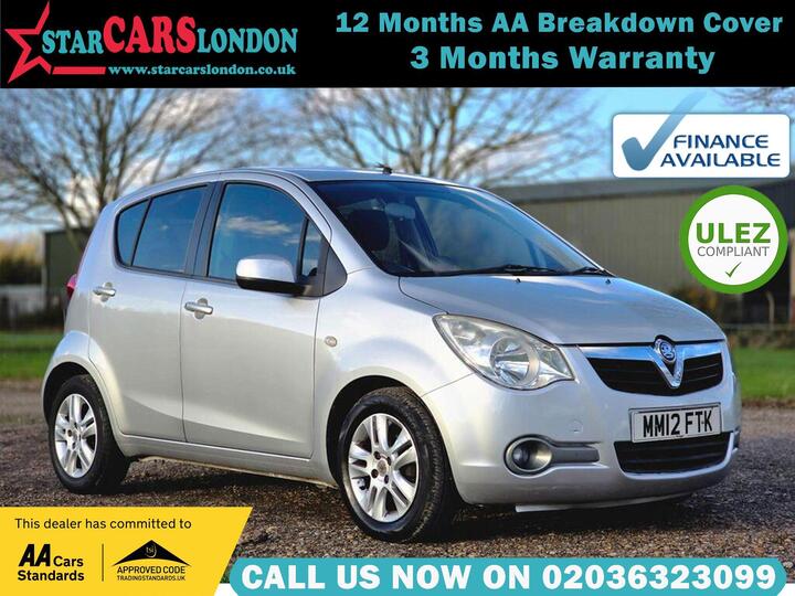 Vauxhall Agila 1.2 VVT SE Auto Euro 5 5dr Vauxhall Agila 1.2 VVT SE Auto Euro 5 5dr