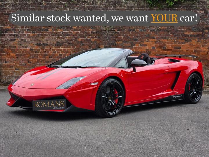 Lamborghini GALLARDO 5.2 V10 LP 570-4 Performante Spyder EGear 4WD Euro 5 2dr Lamborghini GALLARDO 5.2 V10 LP 570-4 Performante Spyder EGear 4WD Euro 5 2dr