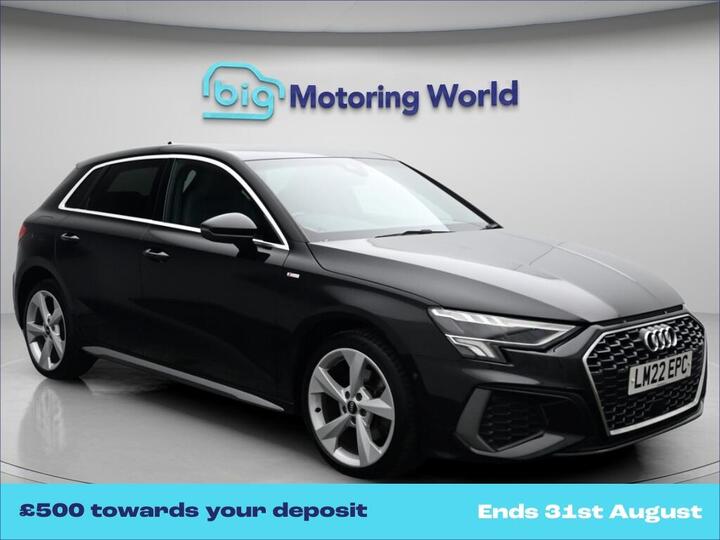 Audi A3 1.4 TFSIe 40 S Line Sportback S Tronic Euro 6 (s/s) 5dr 13kWh
