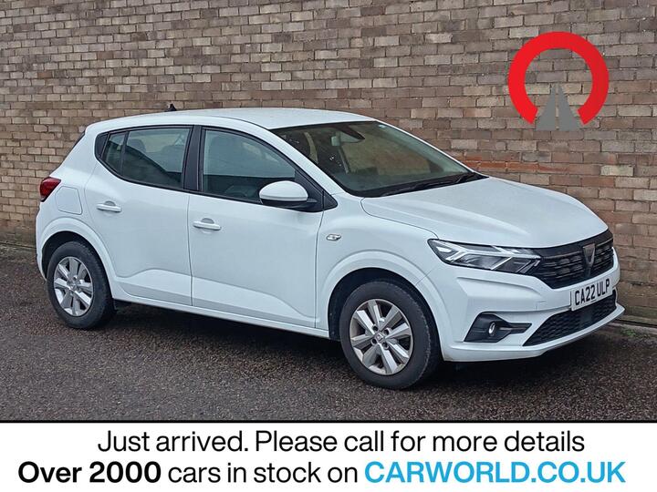 Dacia SANDERO 1.0 TCe Comfort CVT Euro 6 (s/s) 5dr Dacia SANDERO 1.0 TCe Comfort CVT Euro 6 (s/s) 5dr