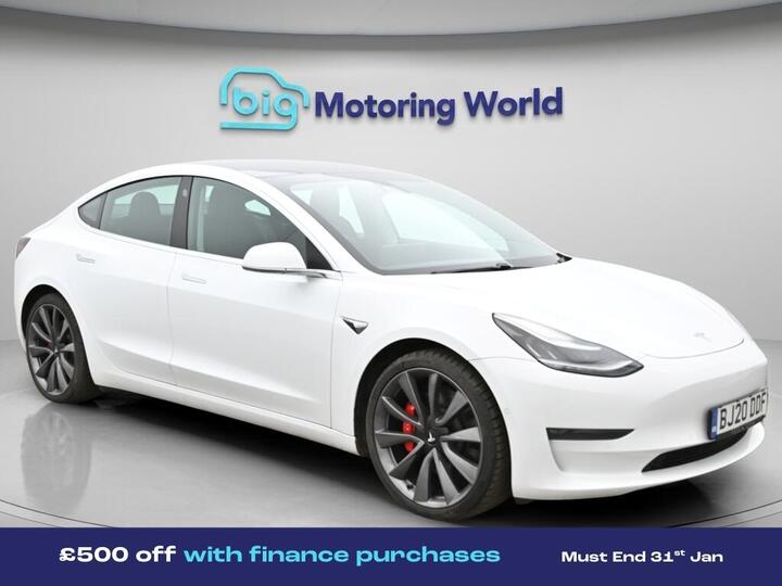 Tesla Model 3 (Dual Motor) Performance Auto 4WDE 4dr (Performance Upgrade)