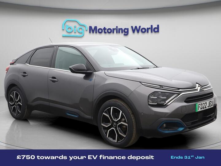 Citroen E-C4 50kWh Shine Plus Auto 5dr (7.4kW Charger)