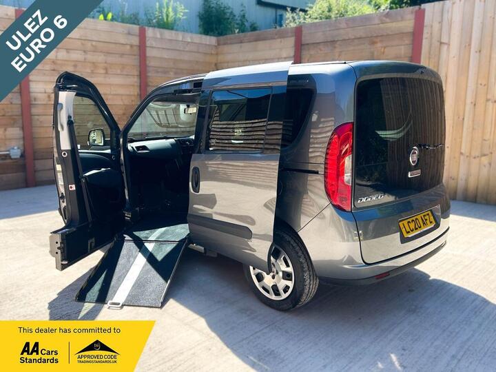 Fiat DOBLO 4 Seat Passenger Up Front Side Entry Wheelchair Accessible Disabled Access Vehicle WAV