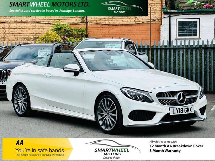 Mercedes-Benz C Class 2.0 C200 AMG Line Cabriolet G-Tronic+ Euro 6 (s/s) 2dr