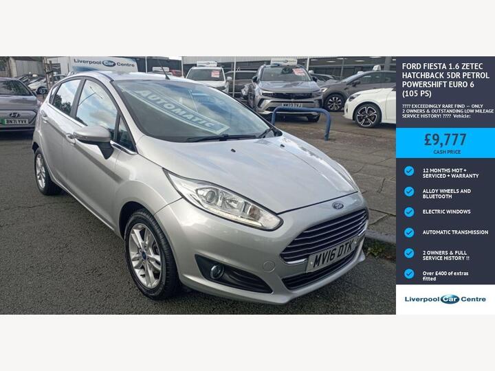 Ford FIESTA 1.6 Zetec Powershift Euro 6 5dr