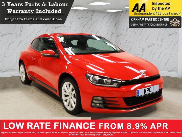 Volkswagen SCIROCCO 1.4 TSI BlueMotion Tech Euro 6 (s/s) 3dr Volkswagen SCIROCCO 1.4 TSI BlueMotion Tech Euro 6 (s/s) 3dr