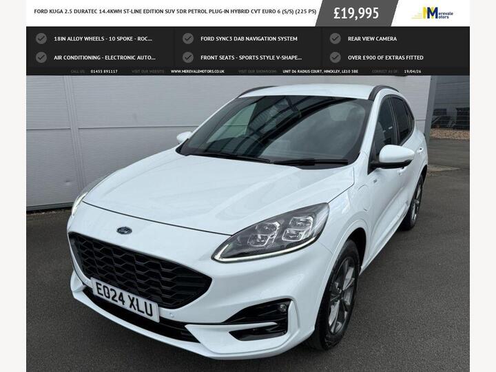 Ford KUGA 2.5 Duratec 14.4kWh ST-Line Edition CVT Euro 6 (s/s) 5dr