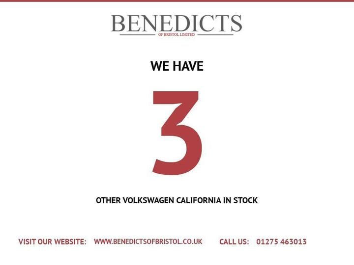 Volkswagen CALIFORNIA 2.0 TDI BlueMotion Tech Beach Euro 6 (s/s) 4dr Volkswagen CALIFORNIA 2.0 TDI BlueMotion Tech Beach Euro 6 (s/s) 4dr