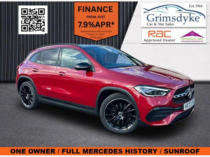 Mercedes-Benz GLA 1.3 GLA250e 15.6kWh AMG Line Night Edition (Premium Plus) 8G-DCT Euro 6 (s/s) 5dr Mercedes-Benz GLA 1.3 GLA250e 15.6kWh AMG Line Night Edition (Premium Plus) 8G-DCT Euro 6 (s/s) 5dr