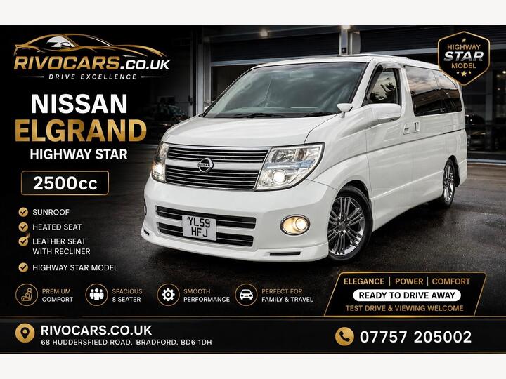 Nissan Elgrand MPV 2.5 HIGHWAY STAR LEATHER SUNROOF