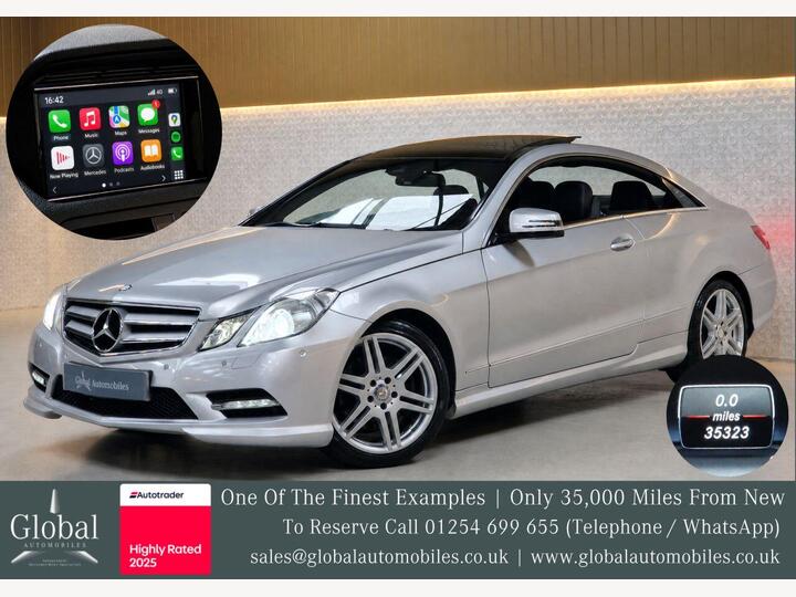 Mercedes-Benz E CLASS 2.1 E220 CDI BlueEfficiency Sport G-Tronic+ Euro 5 (s/s) 2dr