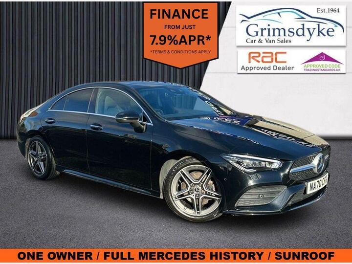 Mercedes-Benz CLA 1.3 CLA180 AMG Line (Premium Plus 2) Coupe 7G-DCT Euro 6 (s/s) 4dr Mercedes-Benz CLA 1.3 CLA180 AMG Line (Premium Plus 2) Coupe 7G-DCT Euro 6 (s/s) 4dr