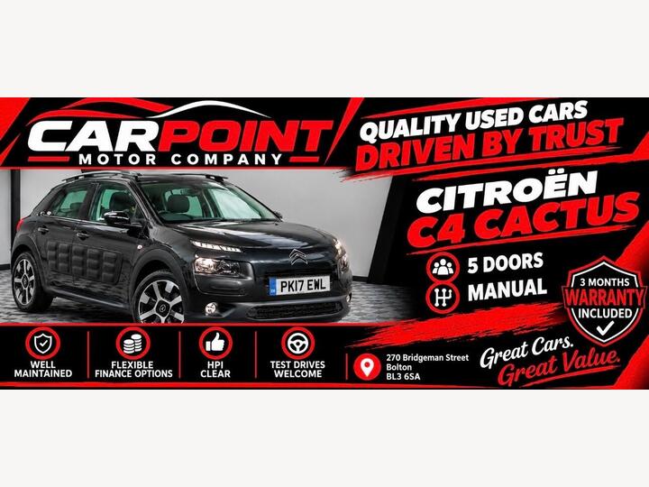 Citroen C4 Cactus 1.2 PureTech Flair Euro 6 5dr (Euro 6)