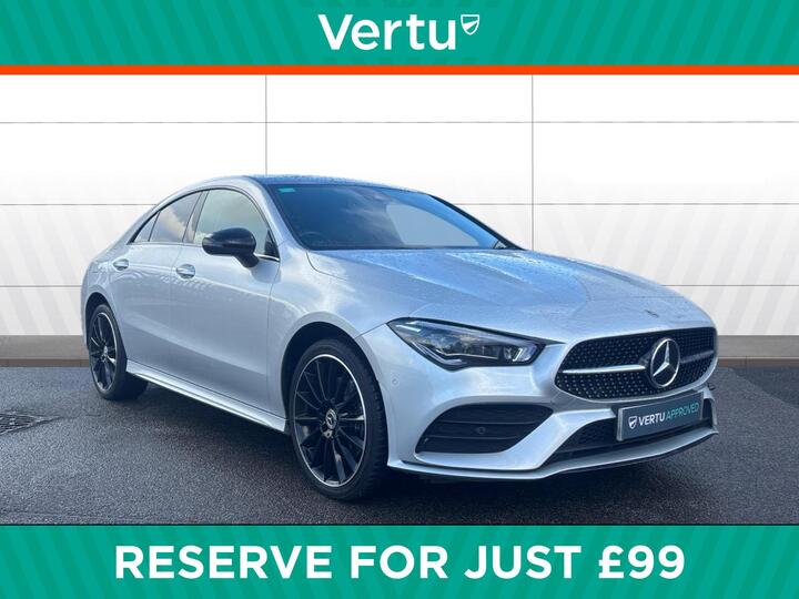 Mercedes-Benz CLA 1.3 CLA250e 15.6kWh AMG Line Night Edition (Premium Plus) Coupe 8G-DCT Euro 6 (s/s) 4dr Mercedes-Benz CLA 1.3 CLA250e 15.6kWh AMG Line Night Edition (Premium Plus) Coupe 8G-DCT Euro 6 (s/s) 4dr