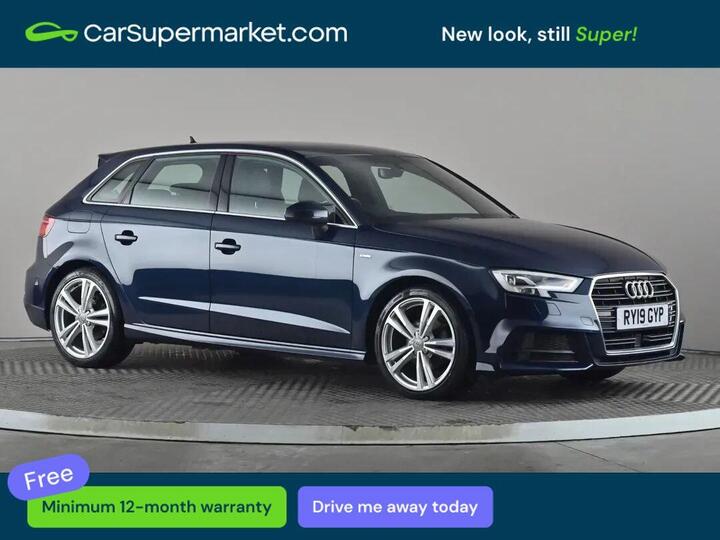 Audi A3 1.6 TDI 30 S Line Sportback S Tronic Euro 6 (s/s) 5dr