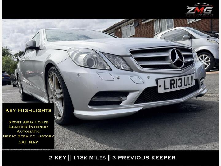 Mercedes-Benz E CLASS 2.1 E220 CDI BlueEfficiency Sport G-Tronic+ Euro 5 (s/s) 2dr