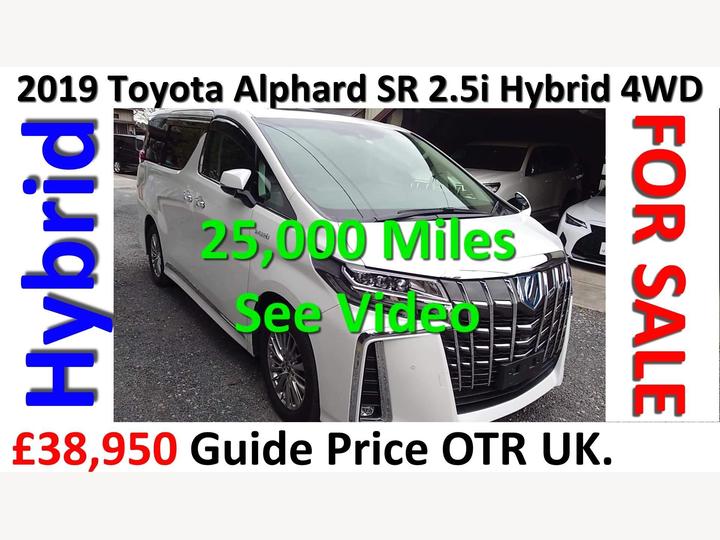 Toyota Alphard SR 2.5i Hybrid Auto 4WD 25,000 Miles