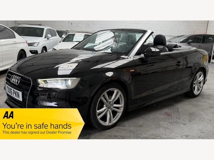 Audi A3 Cabriolet 1.4 TFSI CoD S Line S Tronic Euro 6 (s/s) 2dr (Nav)