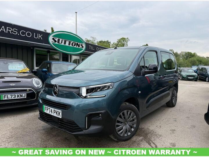 Citroen E-BERLINGO 52kWh PLUS M Auto 5dr (7.4kW Charger)